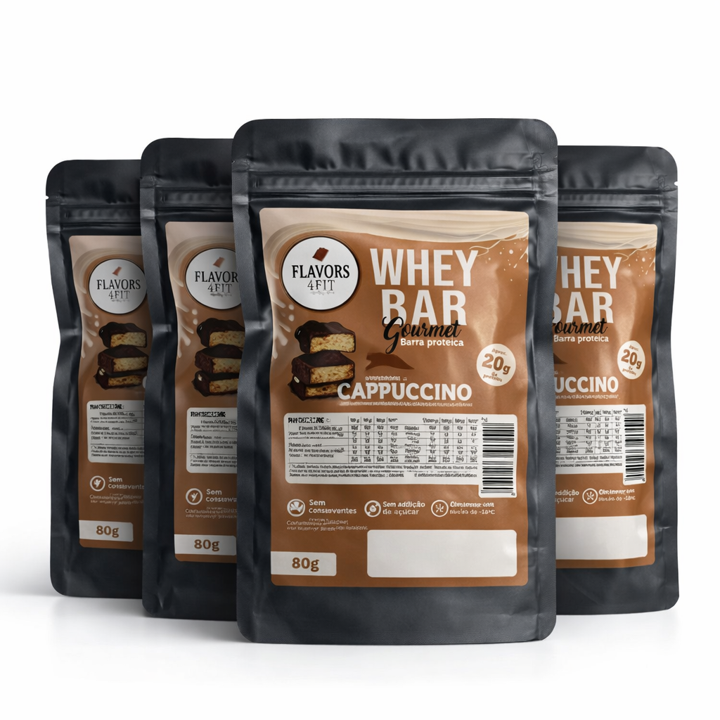 Whey Bar Gourmet sabor Cappuccino | 4 unidades - 80g