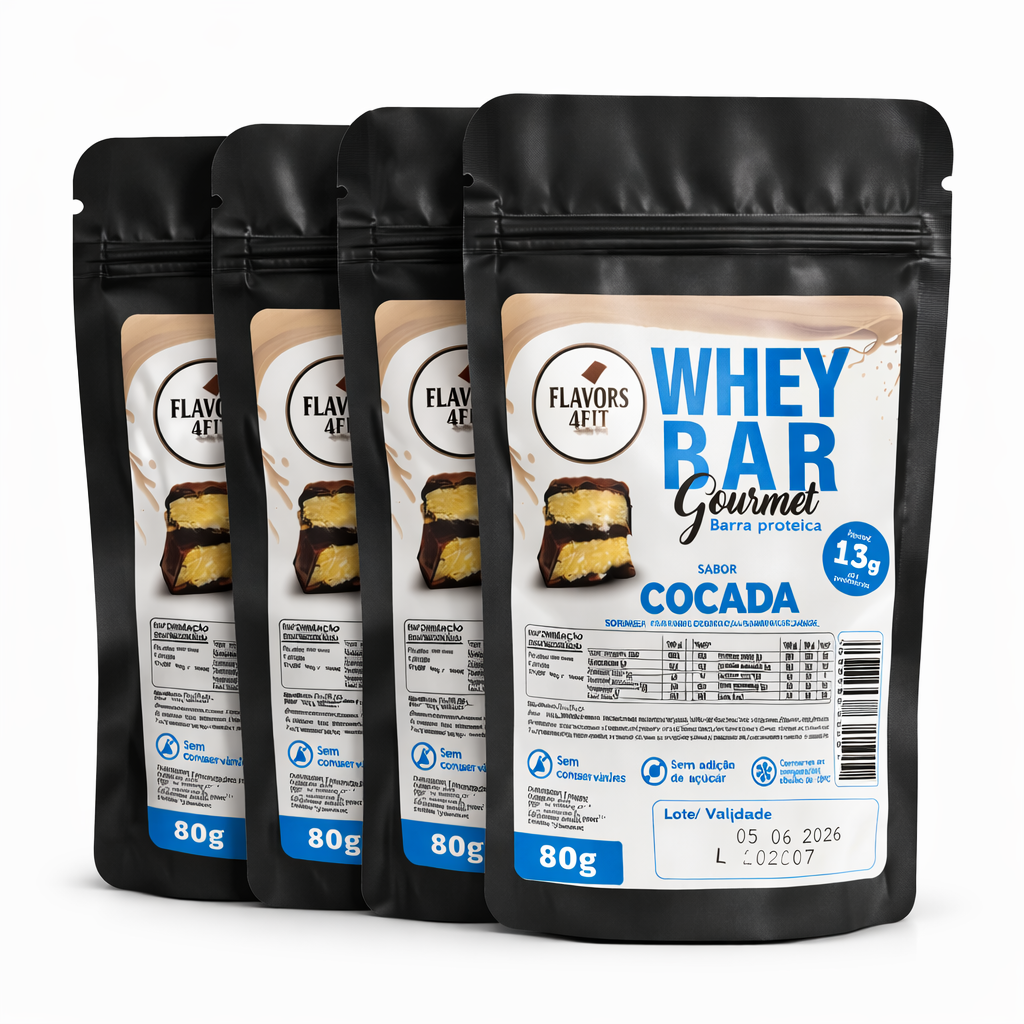 Whey Bar Gourmet sabor Cocada | 4 unidades - 80g